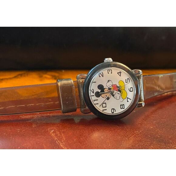 Women's 27mm Gray Resin Disney Mickey Mouse Watch, MUO500 - Picture 1 of 5